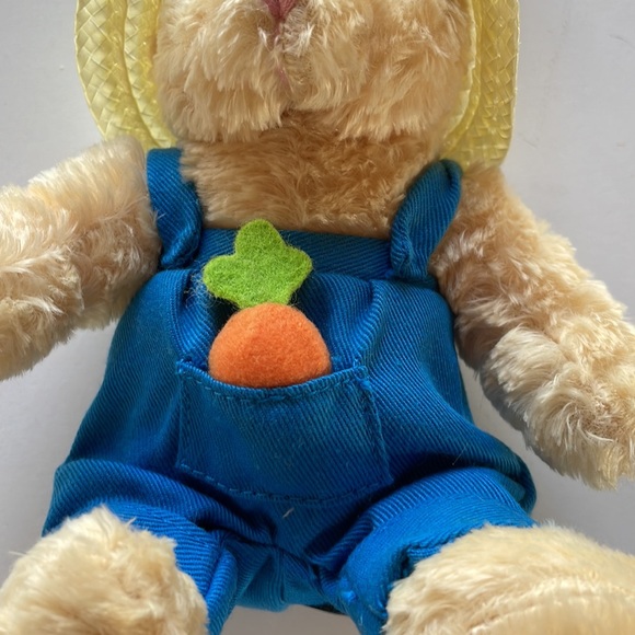 VTG Stuffed Bunny & Basket - Picture 3 of 7